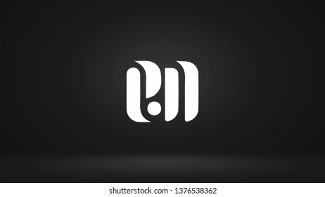 EN logo design template vector letter