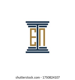 en logo design vector icon