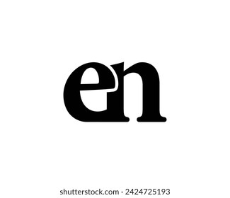 EN logo design vector template