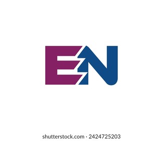 EN logo design vector template