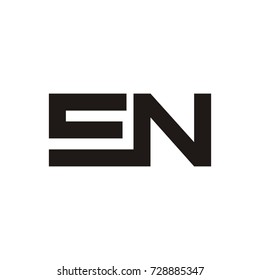 EN logo initial letter template design vector