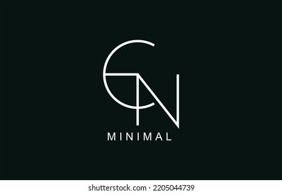 EN or NE Abstract initial monogram Letter alphabet logo