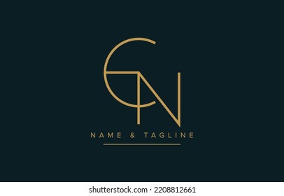 EN or NE Abstract initial monogram letter alphabet logo