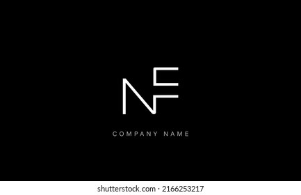 EN, NE Alphabet Letters Logo Monogram