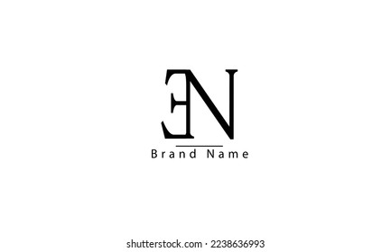 EN NE E N abstract vector logo monogram template	
