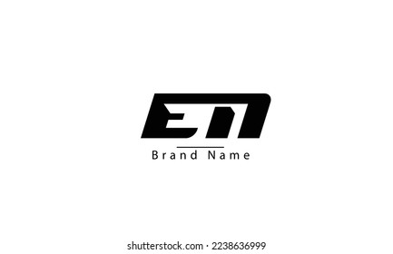 EN NE E N abstract vector logo monogram template	
