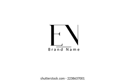 EN NE E N abstract vector logo monogram template	
