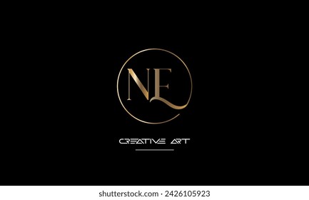 EN, NE, E, N abstract letters logo monogram