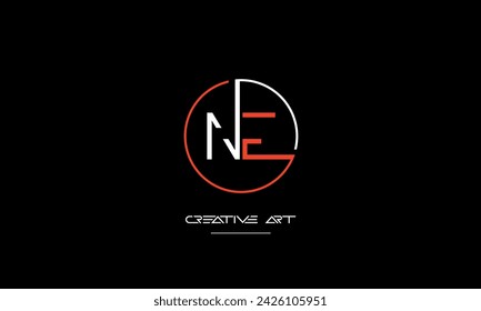 EN, NE, E, N abstract letters logo monogram