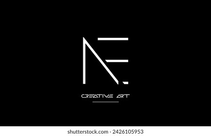 EN, NE, E, N abstract letters logo monogram