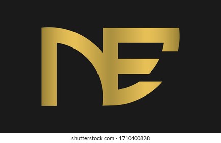 EN, NE Letter Logo Design with Creative Modern Trendy Typography and monogram logo.