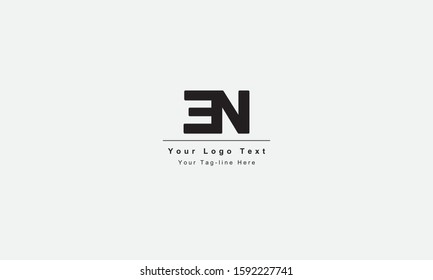 EN NE letter logo. Unique attractive creative modern initial EN NE EN initial based letter icon logo