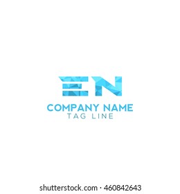 en polygonal logo
