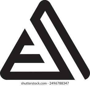 EN Triangle logo design, icon, symbol, vector file