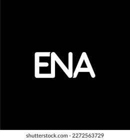 ENA initial letter monogram logo