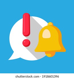 enable alert notification concept illustration flat design vector eps10, simple graphic element for empty state app or web ui, landing page, etc