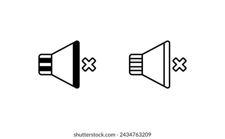 Sound-Icon-Design mit weißem Hintergrund Stock-Illustration aktivieren