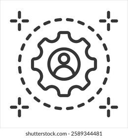 Enablement Icon Vector Illustration Outline