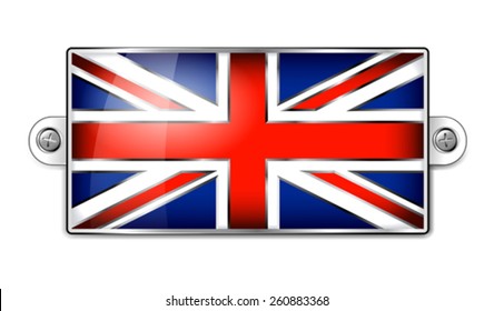 Enamel British Union Jack Flag 