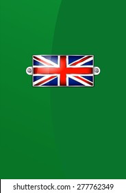 Enamel British Union Jack Flag - Background