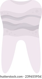 Enamel Erosion Tooth Problem Vector Illustration