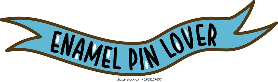 Enamel Pin Lover Banner Pennant for Fans of Cloisonne Badges