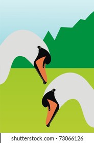 Enamoured geese