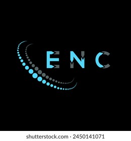 ENC letter logo abstract design. ENC unique design. ENC.
