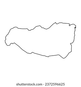 Encamp map, administrative division of the Principality of Andorra.