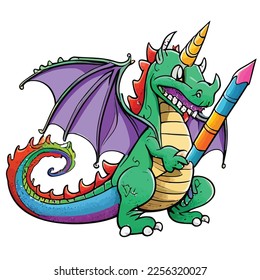 Enchanted Adventure: A White Dragon Coloring Book