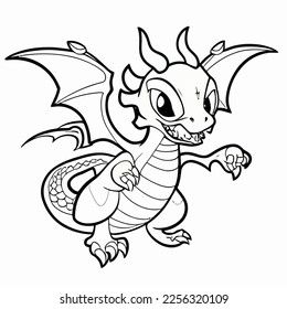 Enchanted Adventure: A White Dragon Coloring Book