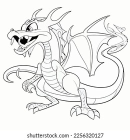 Enchanted Adventure: A White Dragon Coloring Book