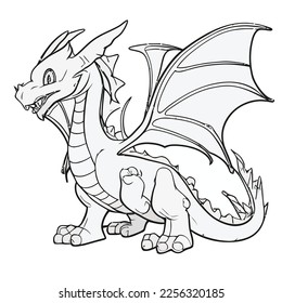 Enchanted Adventure: A White Dragon Coloring Book