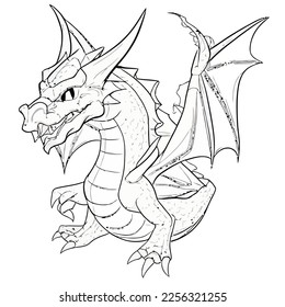 Enchanted Adventure: A White Dragon Coloring Book