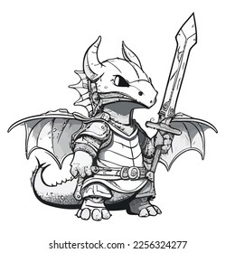 Enchanted Adventure: A White Dragon Coloring Book