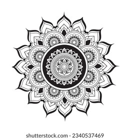 The "Enchanted Blooms Mandala" is a captivating and intricate floral vector illustration that gracefully combines the beauty of nature with the harmony of sacred geometry.