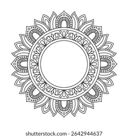 Enchanted Floral Ring Mandala Design