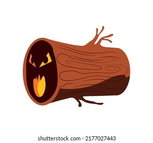 verzaubertes Baumstamm-Symbol einzeln