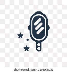 Enchanted mirror vector icon isolated on transparent background, Enchanted mirror transparency concept can be used web and mobile