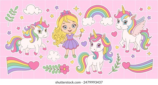 Enchanted Princess: A Fairytale Dream with Unicorns