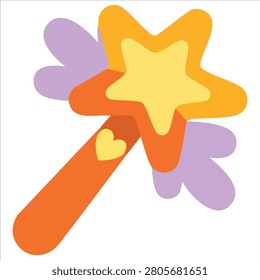 Enchanted Stick With Magical Glow Vector Illustration For Childrens Fantasy Content