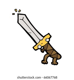 enchanted sword cartoon