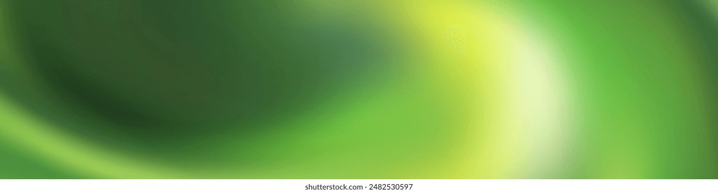 Enchanting abstract mesh blur banner with a mesmerizing wave like pattern in a sophisticated blend of green and yellow hues, ideal for brochures and presentations