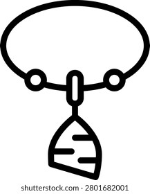 Enchanting Amulet Vector Design Icon Style