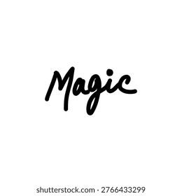 An enchanting black handwritten 
