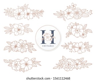 Enchanting floral ornaments and using modern colors, this design can be edited and can be used for print and digital media