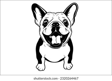 Enchanting French Bulldog illustration in EPS format. Perfect for diverse commercial projects, with a high-quality and versatile design.
