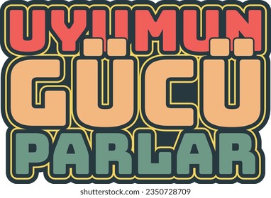 An enchanting lettering vector design that illustrates the radiant power of harmony.