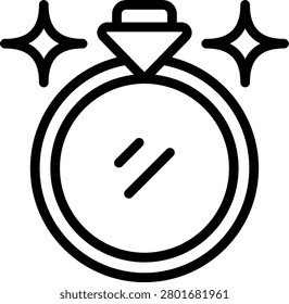 Enchanting Mirror Vector Design Icon Style
