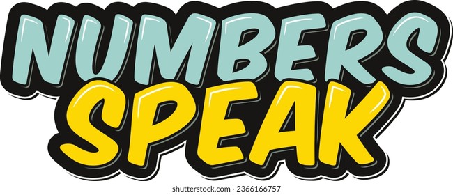 An enchanting vector lettering design highlighting the power of numbers and data in accounting.